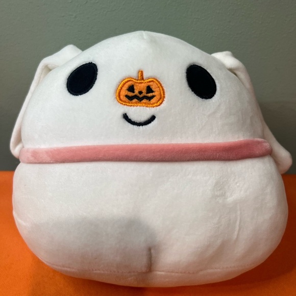 6/$25 Zero Nightmare before Christmas White and Pink Stuffed Animal - Picture 2 of 9